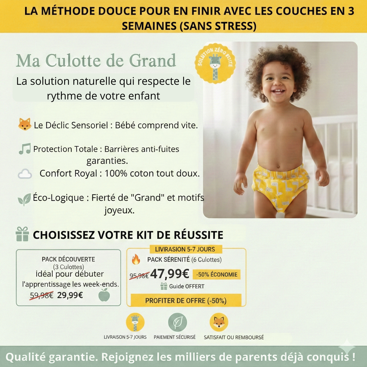 Ma Culotte de Grand™ : Le Kit d'Apprentissage Propreté